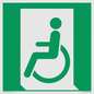 SA11623: E026 safe condition emergency exit for people unable to walk or with walking impairment (left)