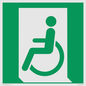 SA11623: E026 safe condition emergency exit for people unable to walk or with walking impairment (left)