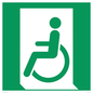 SA11623: E026 safe condition emergency exit for people unable to walk or with walking impairment (left)