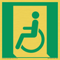 SA11623: E026 safe condition emergency exit for people unable to walk or with walking impairment (left)