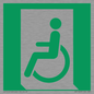 SA11623: E026 safe condition emergency exit for people unable to walk or with walking impairment (left)