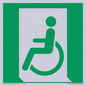 SA11623: E026 safe condition emergency exit for people unable to walk or with walking impairment (left)