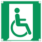 SA11631: E030 safe condition emergency exit for people unable to walk or with walking impairment (right)