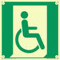 SA11631: E030 safe condition emergency exit for people unable to walk or with walking impairment (right)
