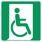 SA11631: E030 safe condition emergency exit for people unable to walk or with walking impairment (right)
