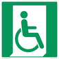 SA11631: E030 safe condition emergency exit for people unable to walk or with walking impairment (right)