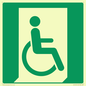 SA11631: E030 safe condition emergency exit for people unable to walk or with walking impairment (right)