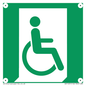 SA11631: E030 safe condition emergency exit for people unable to walk or with walking impairment (right)
