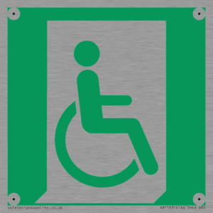SA11631: E030 safe condition emergency exit for people unable to walk or with walking impairment (right)