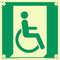SA11631: E030 safe condition emergency exit for people unable to walk or with walking impairment (right)