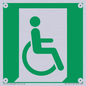 SA11631: E030 safe condition emergency exit for people unable to walk or with walking impairment (right)