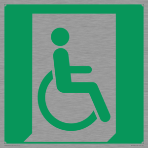 SA11631: E030 safe condition emergency exit for people unable to walk or with walking impairment (right)