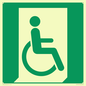 SA11631: E030 safe condition emergency exit for people unable to walk or with walking impairment (right)