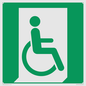 SA11631: E030 safe condition emergency exit for people unable to walk or with walking impairment (right)