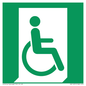 SA11631: E030 safe condition emergency exit for people unable to walk or with walking impairment (right)