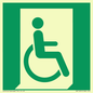 SA11631: E030 safe condition emergency exit for people unable to walk or with walking impairment (right)