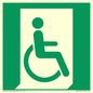 SA11631: E030 safe condition emergency exit for people unable to walk or with walking impairment (right)