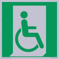 SA11631: E030 safe condition emergency exit for people unable to walk or with walking impairment (right)