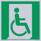SA11631: E030 safe condition emergency exit for people unable to walk or with walking impairment (right)