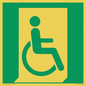 SA11631: E030 safe condition emergency exit for people unable to walk or with walking impairment (right)