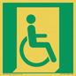 SA11631: E030 safe condition emergency exit for people unable to walk or with walking impairment (right)