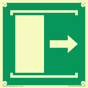 SA11637: E033 safe condition door slides right to open