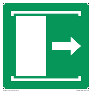 SA11637: E033 safe condition door slides right to open