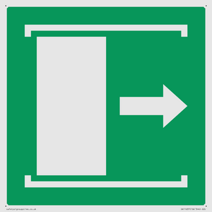 SA11637: E033 safe condition door slides right to open