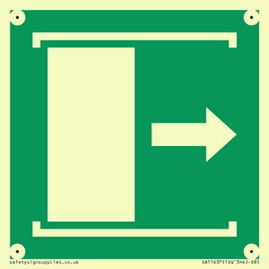 SA11637: E033 safe condition door slides right to open