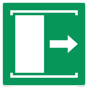 SA11637: E033 safe condition door slides right to open