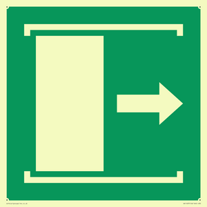 SA11637: E033 safe condition door slides right to open