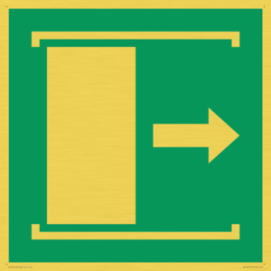 SA11637: E033 safe condition door slides right to open