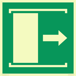 SA11637: E033 safe condition door slides right to open