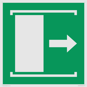 SA11637: E033 safe condition door slides right to open