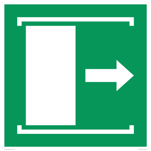 SA11637: E033 safe condition door slides right to open