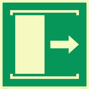 SA11637: E033 safe condition door slides right to open