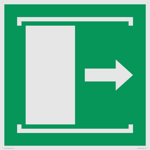 SA11637: E033 safe condition door slides right to open