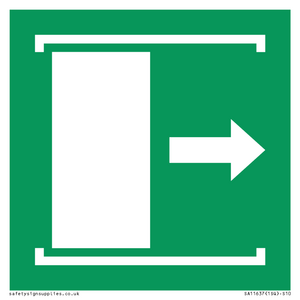 SA11637: E033 safe condition door slides right to open