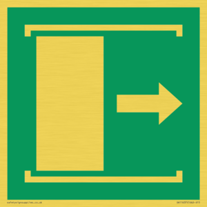 SA11637: E033 safe condition door slides right to open