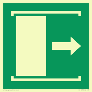 SA11637: E033 safe condition door slides right to open