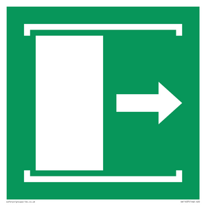 SA11637: E033 safe condition door slides right to open