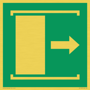 SA11637: E033 safe condition door slides right to open