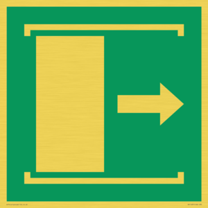 SA11637: E033 safe condition door slides right to open