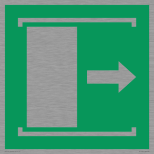 SA11637: E033 safe condition door slides right to open