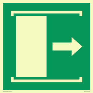 SA11637: E033 safe condition door slides right to open