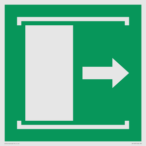 SA11637: E033 safe condition door slides right to open