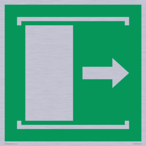 SA11637: E033 safe condition door slides right to open