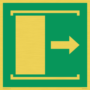 SA11637: E033 safe condition door slides right to open