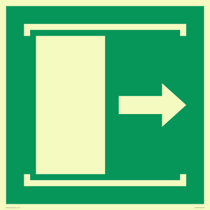 SA11637: E033 safe condition door slides right to open