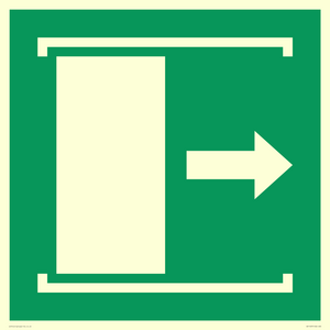 SA11637: E033 safe condition door slides right to open